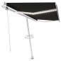Tenda Automatica con Sensore Vento e LED 450x300 cm Antracite Tenda Automatica con Sensore Vento e LED 450x300 cm Antracite