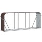 vidaXL Portaceppi Marrone 234x45x100 cm in Acciaio Zincato vidaXL Portaceppi Marrone 234x45x100 cm in Acciaio Zincato