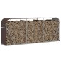 vidaXL Portaceppi Marrone 234x45x100 cm in Acciaio Zincato vidaXL Portaceppi Marrone 234x45x100 cm in Acciaio Zincato