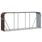 vidaXL Portaceppi Marrone 234x45x100 cm in Acciaio Zincato vidaXL Portaceppi Marrone 234x45x100 cm in Acciaio Zincato