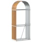 vidaXL Portaceppi Marrone Chiaro 80x45x190 cm in Acciaio Zincato vidaXL Portaceppi Marrone Chiaro 80x45x190 cm in Acciaio Zincato