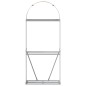 vidaXL Portaceppi Marrone Chiaro 80x45x190 cm in Acciaio Zincato vidaXL Portaceppi Marrone Chiaro 80x45x190 cm in Acciaio Zincato