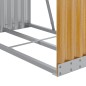 vidaXL Portaceppi Marrone Chiaro 80x45x190 cm in Acciaio Zincato vidaXL Portaceppi Marrone Chiaro 80x45x190 cm in Acciaio Zincato