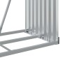vidaXL Portaceppi Marrone Chiaro 80x45x190 cm in Acciaio Zincato vidaXL Portaceppi Marrone Chiaro 80x45x190 cm in Acciaio Zincato