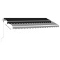 Tenda Automatica con Sensore Vento e LED 450x300 cm Antracite Tenda Automatica con Sensore Vento e LED 450x300 cm Antracite