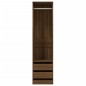 Armadio con Cassetti Rovere Marrone 50x50x200 Legno Multistrato Armadio con Cassetti Rovere Marrone 50x50x200 Legno Multistrato