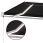 Tenda Automatica con Sensore Vento e LED 450x300 cm Antracite Tenda Automatica con Sensore Vento e LED 450x300 cm Antracite