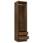 Armadio con Cassetti Rovere Marrone 50x50x200 Legno Multistrato Armadio con Cassetti Rovere Marrone 50x50x200 Legno Multistrato