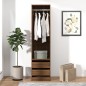 Armadio con Cassetti Rovere Marrone 50x50x200 Legno Multistrato Armadio con Cassetti Rovere Marrone 50x50x200 Legno Multistrato