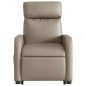 vidaXL Poltrona Alzapersona Reclinabile Cappuccino in Similpelle