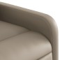 vidaXL Poltrona Alzapersona Reclinabile Cappuccino in Similpelle