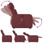 vidaXL Poltrona Alzapersona Reclinabile Rosso Vino in Similpelle