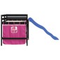 vidaXL Letto a Soppalco con Tende Bambini Rosa 80x200 cm Massello Pino vidaXL Letto a Soppalco con Tende Bambini Rosa 80x200 cm Massello Pino