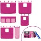 vidaXL Letto a Soppalco con Tende Bambini Rosa 80x200 cm Massello Pino vidaXL Letto a Soppalco con Tende Bambini Rosa 80x200 cm Massello Pino