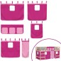 vidaXL Letto a Soppalco con Tende Bambini Rosa 90x190 cm Massello Pino vidaXL Letto a Soppalco con Tende Bambini Rosa 90x190 cm Massello Pino