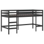 vidaXL Letto a Soppalco Bambini con Tende Blu 90x190 cm Massello Pino vidaXL Letto a Soppalco Bambini con Tende Blu 90x190 cm Massello Pino