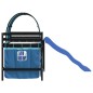 vidaXL Letto a Soppalco con Tunnel Bambini Blu 80x200cm Massello Pino