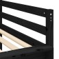 vidaXL Letto a Soppalco con Tunnel Bambini Bianco e Nero 90x190cm Pino vidaXL Letto a Soppalco con Tunnel Bambini Bianco e Nero 90x190cm Pino