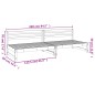 vidaXL Divani Centrali Giardino 2pz 120x80cm Legno Massello Douglas vidaXL Divani Centrali Giardino 2pz 120x80cm Legno Massello Douglas