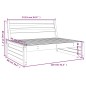 vidaXL Divano Centrale Giardino 120x80cm Legno Massello Douglas vidaXL Divano Centrale Giardino 120x80cm Legno Massello Douglas