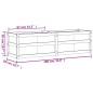 vidaXL Fioriera da Giardino 180x50x50 cm in Legno Massello di Pino vidaXL Fioriera da Giardino 180x50x50 cm in Legno Massello di Pino