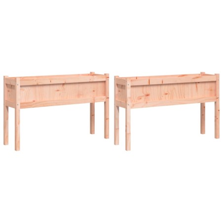 vidaXL Fioriere da Giardino 2 pz con Gambe Legno Massello di Douglas