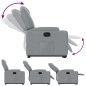 vidaXL Poltrona Reclinante Alzapersona Elettrica Grigio Chiaro Tessuto