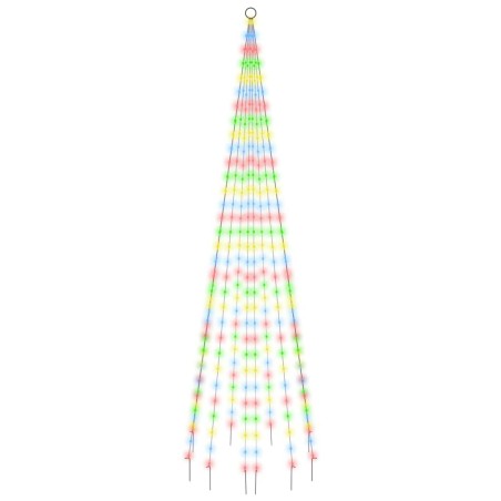 Albero di Natale Pennone Colorato 310 LED 300 cm