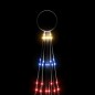 Albero di Natale Pennone Colorato 310 LED 300 cm Albero di Natale Pennone Colorato 310 LED 300 cm