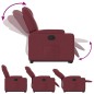 vidaXL Poltrona Alzapersona Reclinabile Rosso Vino in Tessuto