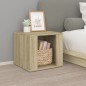 Comodino Rovere Sonoma 41x40x36 cm in Legno Multistrato Comodino Rovere Sonoma 41x40x36 cm in Legno Multistrato