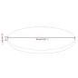 vidaXL Piano Tavolo Rotondo Marrone Scuro Ø30x1,5 cm Rovere Trattato vidaXL Piano Tavolo Rotondo Marrone Scuro Ø30x1,5 cm Rovere Trattato
