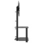 vidaXL Supporto TV Angolare 2 Livelli per 32-70 Pollici Nero vidaXL Supporto TV Angolare 2 Livelli per 32-70 Pollici Nero