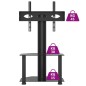 vidaXL Supporto TV Angolare 2 Livelli per 32-70 Pollici Nero vidaXL Supporto TV Angolare 2 Livelli per 32-70 Pollici Nero