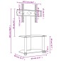 vidaXL Supporto TV Angolare 2 Livelli per 32-70 Pollici Nero vidaXL Supporto TV Angolare 2 Livelli per 32-70 Pollici Nero