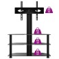 vidaXL Supporto TV Angolare 3 Livelli per 32-70 Pollici Nero vidaXL Supporto TV Angolare 3 Livelli per 32-70 Pollici Nero