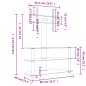 vidaXL Supporto TV Angolare 3 Livelli per 32-70 Pollici Nero vidaXL Supporto TV Angolare 3 Livelli per 32-70 Pollici Nero