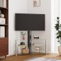 vidaXL Supporto TV Angolare 3 Livelli per 32-70 Pollici Nero e Argento vidaXL Supporto TV Angolare 3 Livelli per 32-70 Pollici Nero e Argento