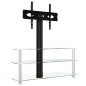 vidaXL Supporto TV Angolare 3 Livelli per 32-70 Pollici Nero e Argento vidaXL Supporto TV Angolare 3 Livelli per 32-70 Pollici Nero e Argento