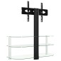 vidaXL Supporto TV Angolare 3 Livelli per 32-70 Pollici Nero e Argento vidaXL Supporto TV Angolare 3 Livelli per 32-70 Pollici Nero e Argento
