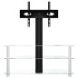 vidaXL Supporto TV Angolare 3 Livelli per 32-70 Pollici Nero e Argento vidaXL Supporto TV Angolare 3 Livelli per 32-70 Pollici Nero e Argento