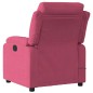 vidaXL Poltrona Massaggiante Reclinabile Elettrica Rosso Vino Velluto