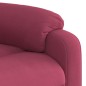 vidaXL Poltrona Massaggiante Reclinabile Elettrica Rosso Vino Velluto