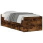 vidaXL Giroletto con Cassetti Rovere Fumo 90x200 cm vidaXL Giroletto con Cassetti Rovere Fumo 90x200 cm