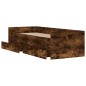 vidaXL Giroletto con Cassetti Rovere Fumo 90x200 cm vidaXL Giroletto con Cassetti Rovere Fumo 90x200 cm