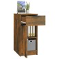 Armadietto Scrivania Rovere Fumo 33,5x50x75cm Legno Multistrato Armadietto Scrivania Rovere Fumo 33,5x50x75cm Legno Multistrato