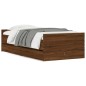 vidaXL Giroletto con Cassetti Rovere Marrone 100x200 cm vidaXL Giroletto con Cassetti Rovere Marrone 100x200 cm