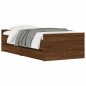 vidaXL Giroletto con Cassetti Rovere Marrone 100x200 cm vidaXL Giroletto con Cassetti Rovere Marrone 100x200 cm