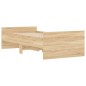 vidaXL Giroletto con Cassetti Rovere Sonoma 75x190 cm Small Single vidaXL Giroletto con Cassetti Rovere Sonoma 75x190 cm Small Single