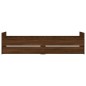 vidaXL Giroletto con Cassetti Rovere Marrone 75x190 cm Small Single vidaXL Giroletto con Cassetti Rovere Marrone 75x190 cm Small Single